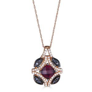 LeVian Jewelry - Ladies Garnet & Diamond Pendant